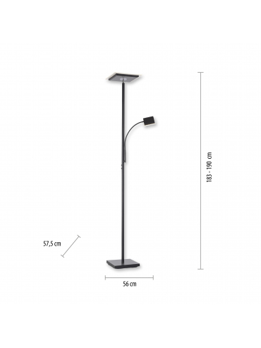 Lampa podłogowa HANS 11710-18