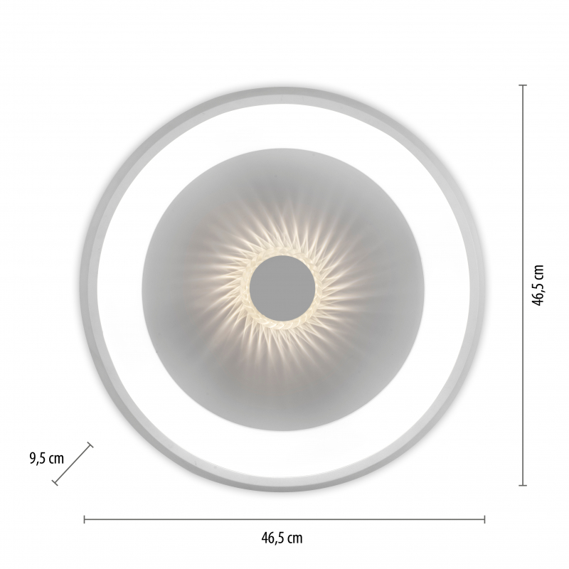 Lampa sufitowa VERTIGO LED CCT PILOT 14384-16