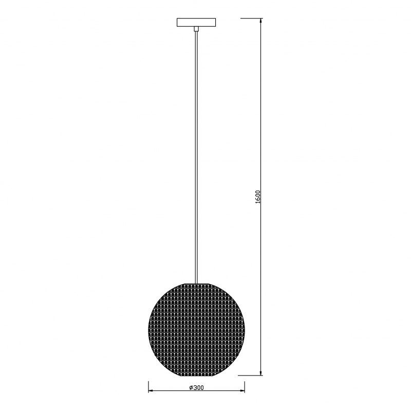 Lampa wisząca MESH PL-13102-GD