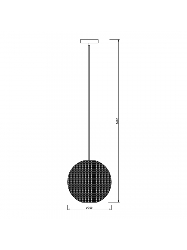 Lampa wisząca MESH PL-13102-GD