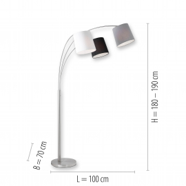 Lampa podłogowa MELVIN 15461-55