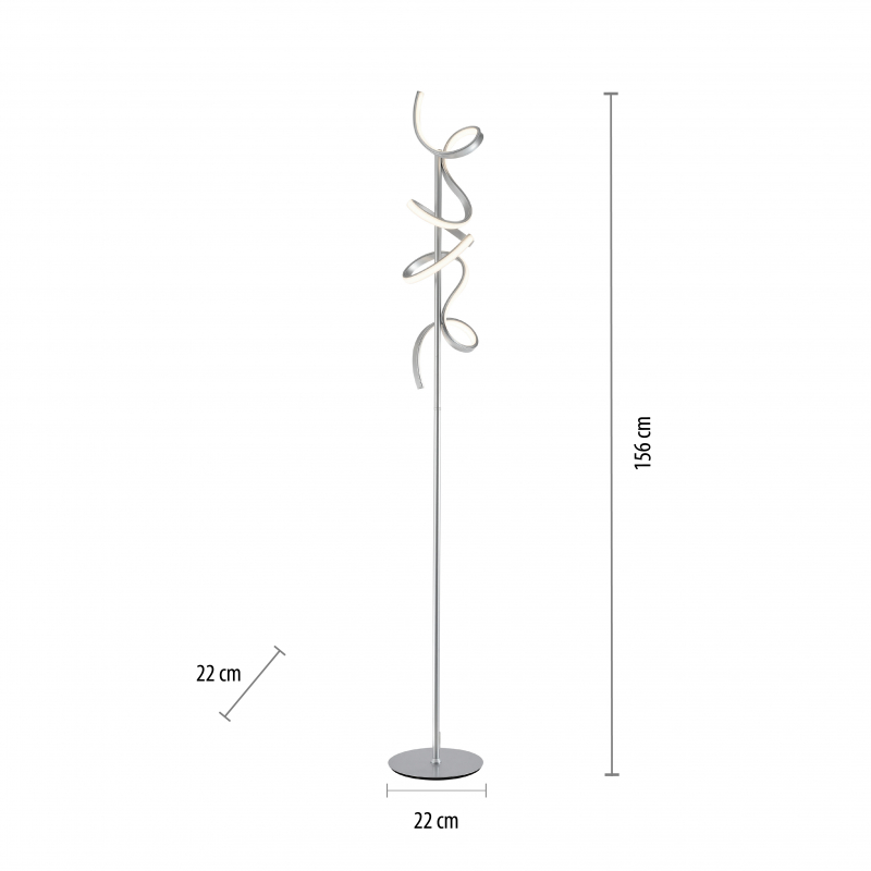 Lampa podłogowa CURLS 19031-21