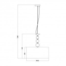 Lampa wisząca REA RLD93163-1B