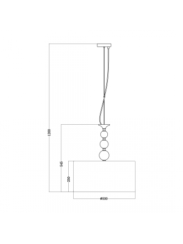Lampa wisząca REA RLD93163-1B
