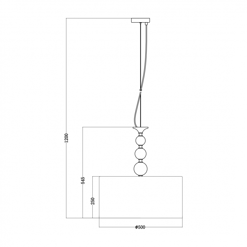 Lampa wisząca REA RLD93163-1W