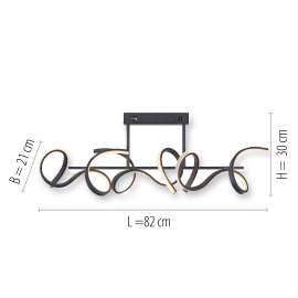 Lampa sufitowa CURLS 19032-18