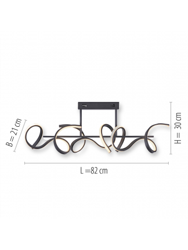 Lampa sufitowa CURLS 19032-18