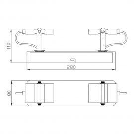 Lampa sufitowa COSTA CK170208-2