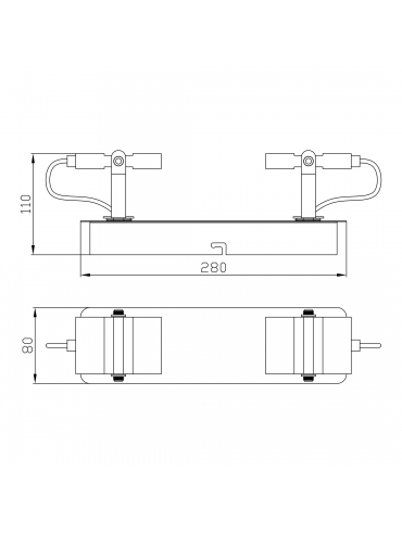 Lampa sufitowa COSTA CK170208-2