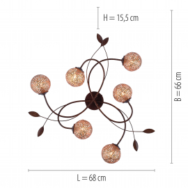 Lampa sufitowa GRETA 6398-48