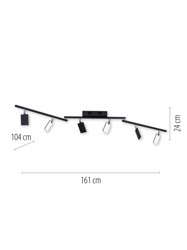 Lampa sufitowa PURE-MIRA 6358-18