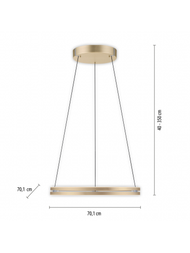 Lampa wisząca PUREE-LOOP 2551-60