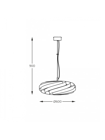 Lampa wisząca VENTO 1136 Ø55 antracyt