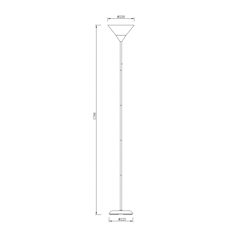 Lampa podłogowa MOREN CL-3800H-SL