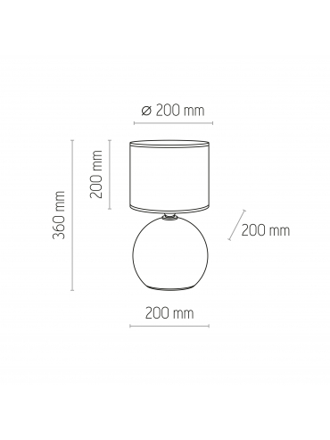Lampa stołowa PALLA SMALL 5068