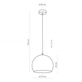 Lampa wisząca YODA BLACK ORBIT 2085
