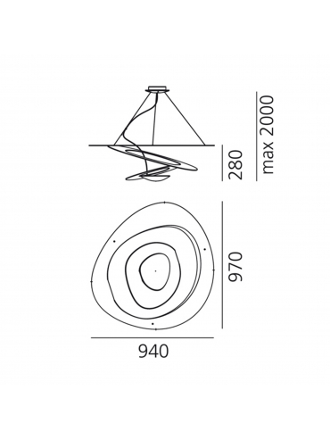 Lampa wisząca PIRCE LED SUSPENSION