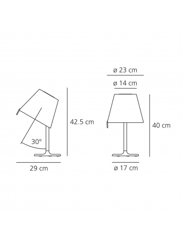Lampa stołowa MELAMPO NOTTE