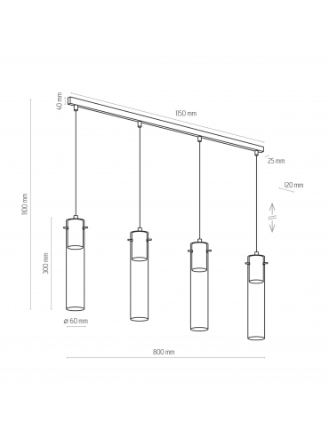 Lampa wisząca LOOK GRAPHITE 3149