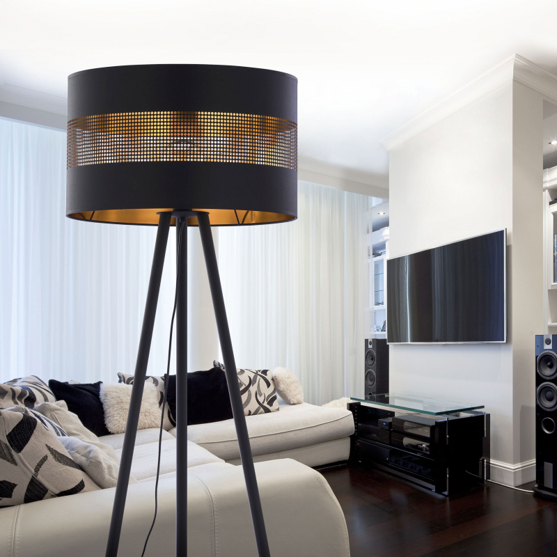 Lampa podłogowa TAGO BLACK 5053