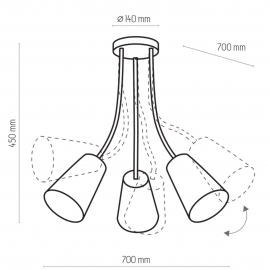 Lampa wisząca WIRE KIDS 1711