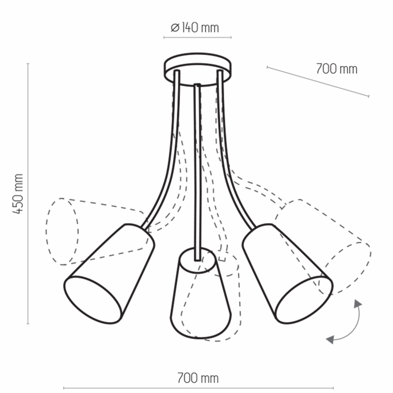 Lampa wisząca WIRE KIDS 1711