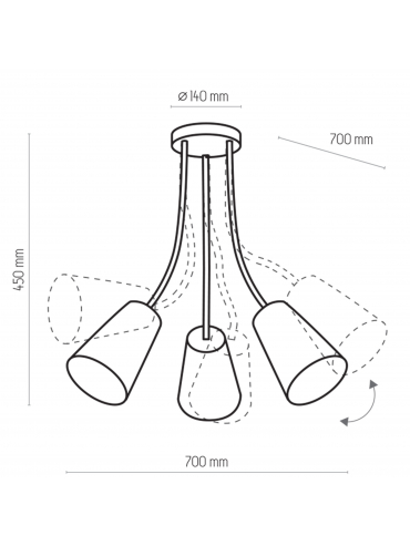Lampa wisząca WIRE KIDS 1711