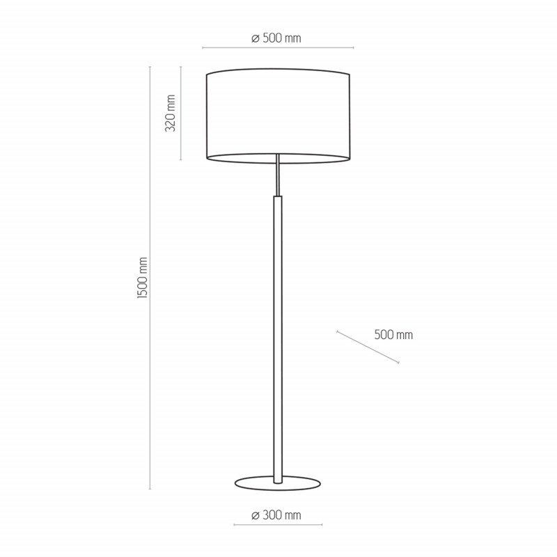 Lampa podłogowa DEVA GRAPHITE 5218