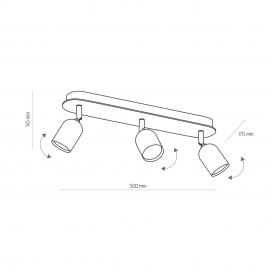 Lampa sufitowa TOP WOOD 3296