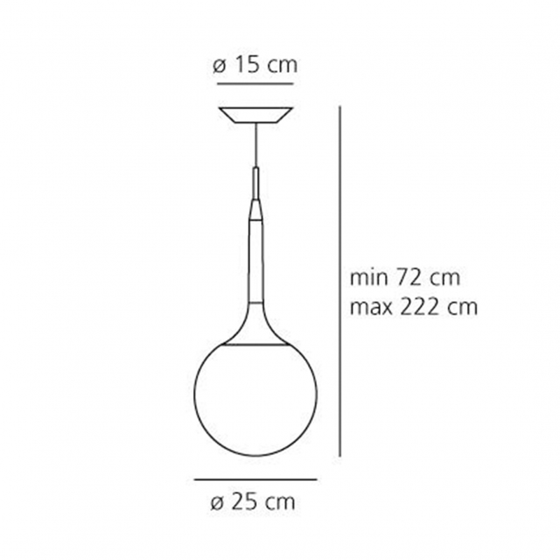 Lampa wisząca CASTORE 25 SUSPENSION