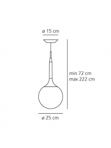 Lampa wisząca CASTORE 25 SUSPENSION