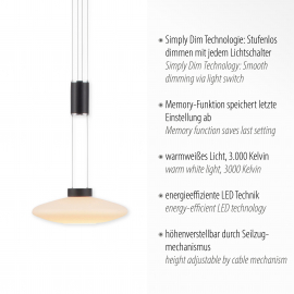 Lampa wisząca LAUTADA 2080-18