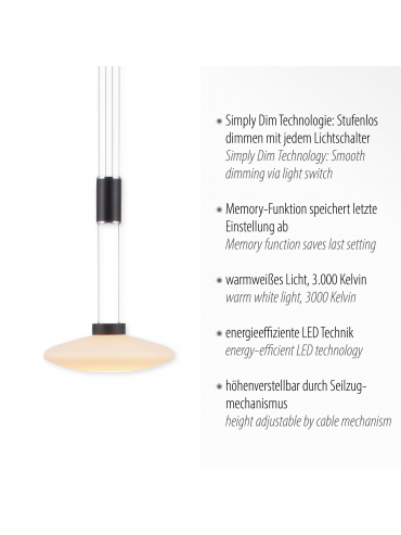 Lampa wisząca LAUTADA 2080-18