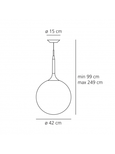 Lampa wisząca CASTORE 42 SUSPENSION