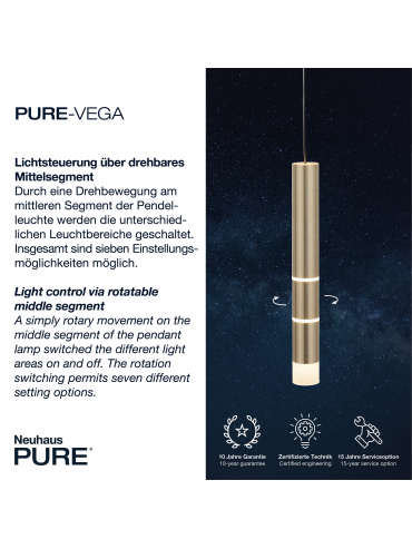 Lampa wisząca PURE-VEGA 2211-60