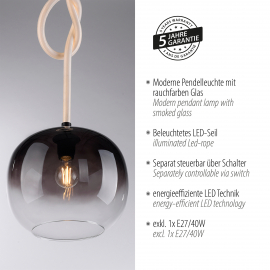 Lampa wisząca LUMA 2410-18