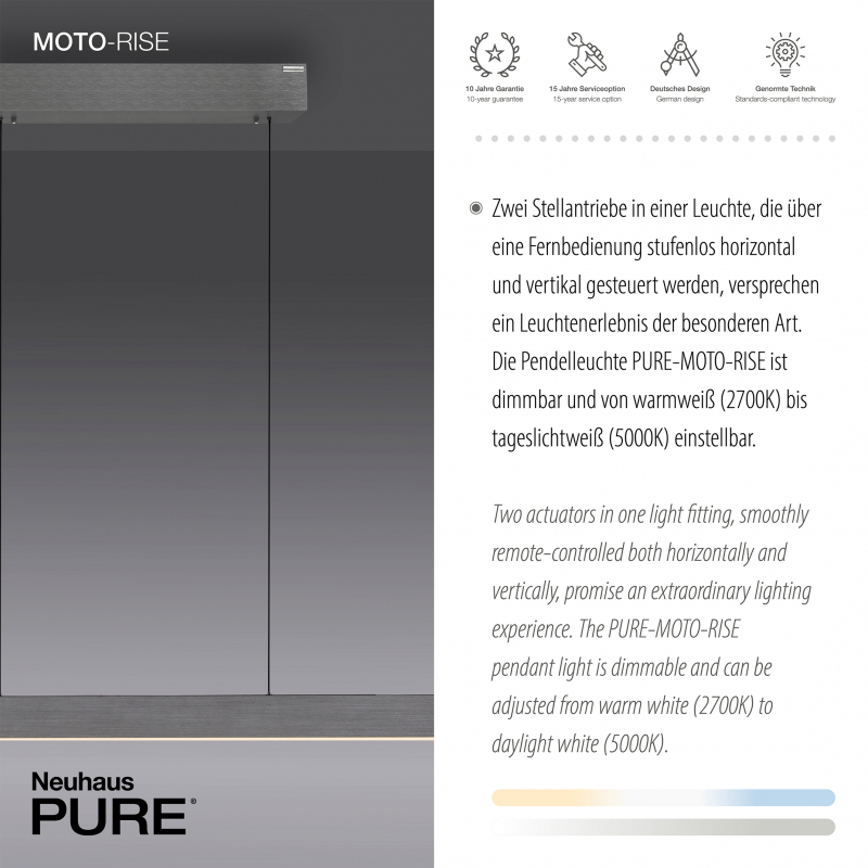 Lampa wisząca PURE-MOTO-RISE 2545-15