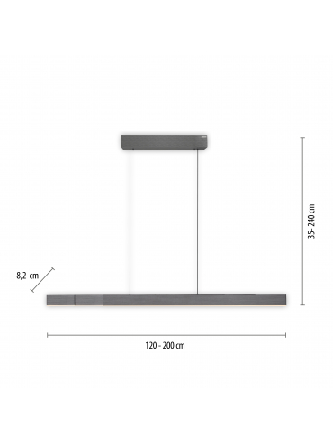 Lampa wisząca PURE-MOTO-RISE 2545-15