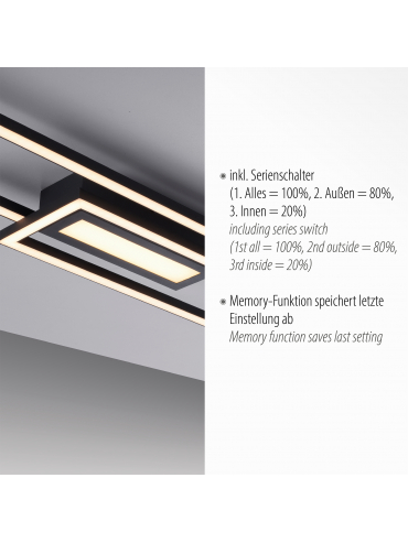 Lampa sufitowa ASMIN 14696-18