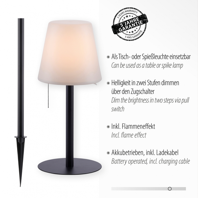 Lampa stołowa/dogruntowa KENO 19753-18
