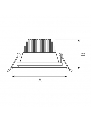 Oprawa sufitowa CEL MONA 3 940 19W 60st WOJP06104