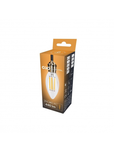 Żarówka LED ORO-E14-C35-FL-CLARO-4W-DW