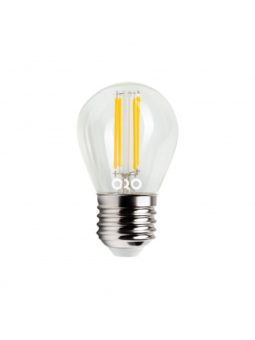Żarówka ORO-E27-G45-FL-CLARO-4W-DW