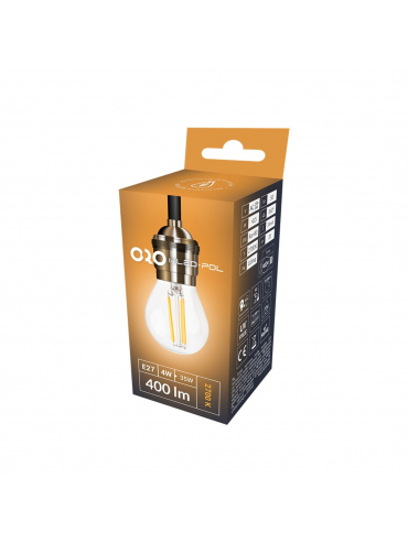 Żarówka ORO-E27-G45-FL-CLARO-4W-DW