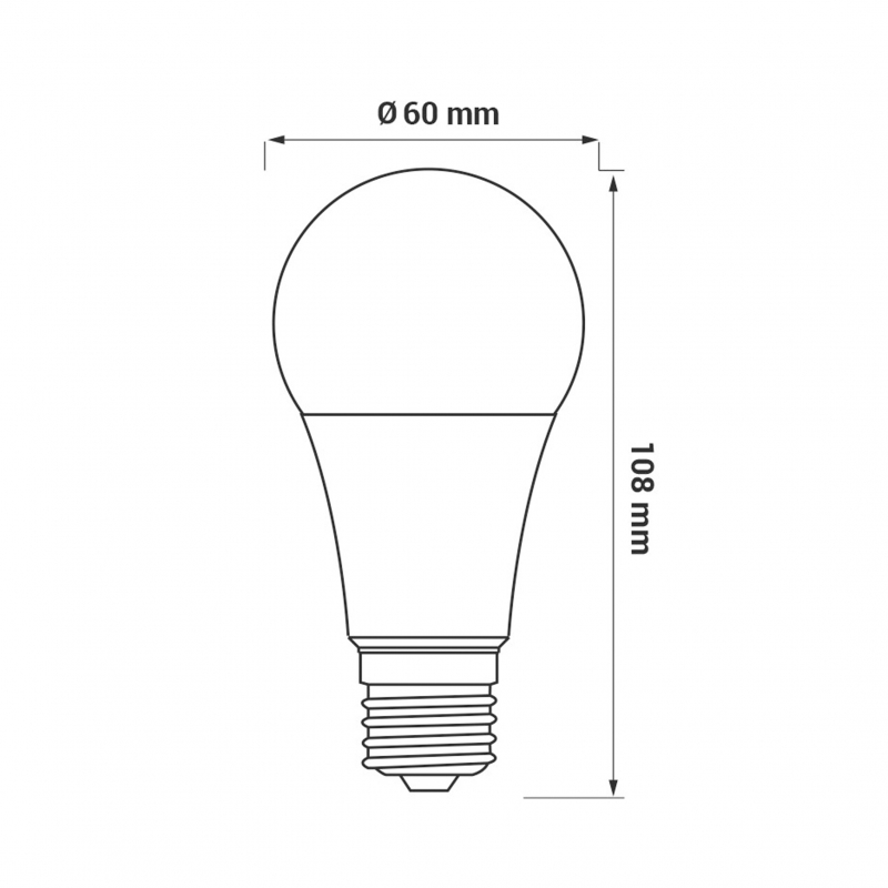 Żarówka LED ORO-ATOS-E27-A60-8,5W-DW