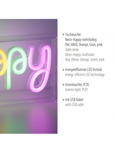 Lampa stołowa NEON-HAPPY 85027-70