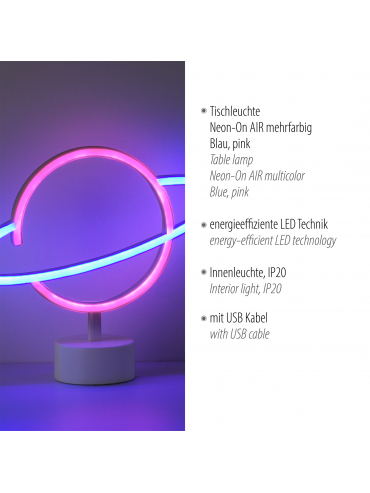Lampa stołowa NEON-SATURN 85029-70