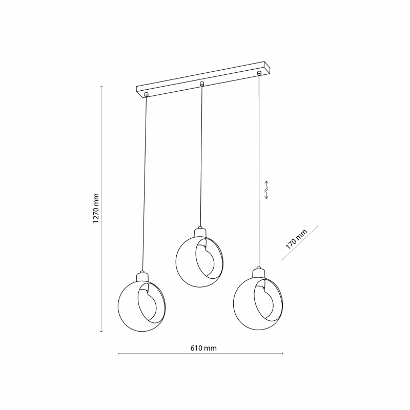 Lampa wisząca CYKLOP WHITE 2743