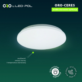 Lampa sufitowa ORO-CERES-WIFI-DRIVE-18W-CCT