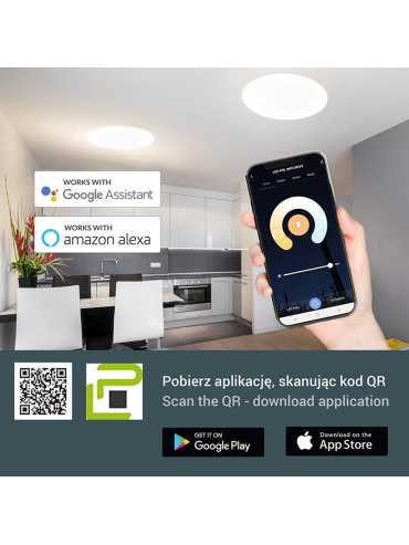 Lampa sufitowa ORO-CERES-WIFI-DRIVE-18W-CCT